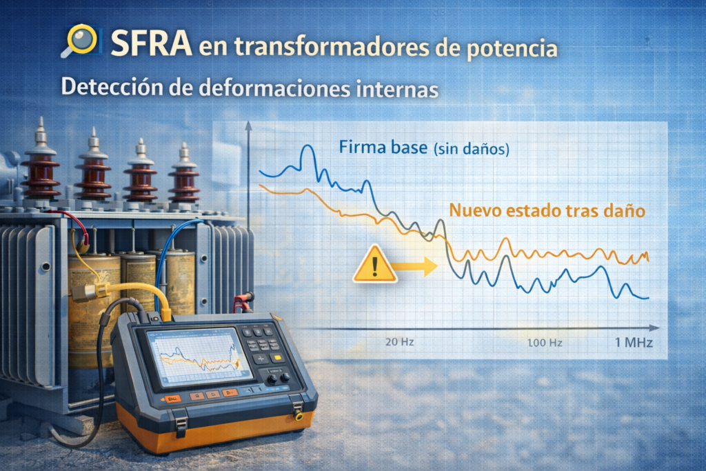 Análisis SFRA en transformadores de potencia para detectar deformaciones internas